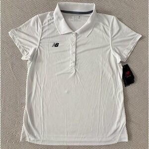 NWT New Balance Performance Tech Polo Women Sz L Pullover Moisture Wicking Dry